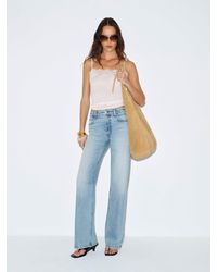 Reformation - Hunter Stretch Mid Rise Wide Leg Jeans - Lyst