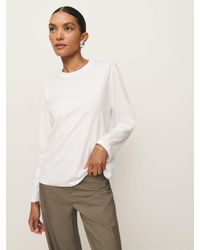 Reformation - Oversized Crew Neck Sweatshirt - Lyst