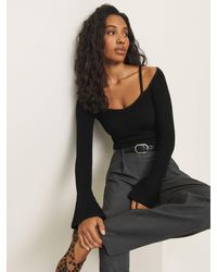 Reformation - Romey Regenerative Merino Ribbed Sweater - Lyst