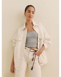 Reformation - Brooks Oversized Denim Jacket - Lyst