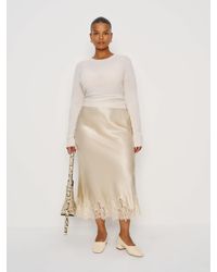 Reformation - Carolina Silk Midi Skirt - Lyst