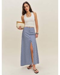 Reformation - Andi Linen Maxi Skirt - Lyst