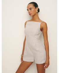 Reformation - Ciara Linen Romper - Lyst