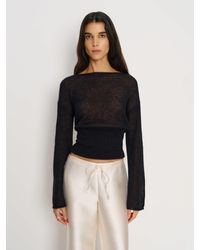 Reformation - Soren Sheer Alpaca Sweater Top - Lyst