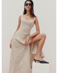 Reformation - Jeanne Heeled Mule Leather 5 - Lyst