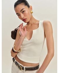 Reformation - Rylie Cotton Sweater Tank - Lyst