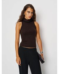 Reformation - Marcy Cashmere Turtleneck Tank Top - Lyst