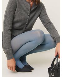 Reformation - Swedish Stockings Svea Sheer Tights Dusty - Lyst