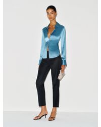 Reformation - Hadley Mid Rise Satin Pant 0 - Lyst