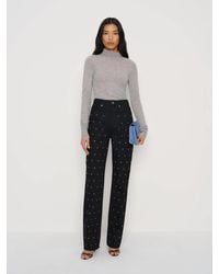 Reformation - Harriet High Rise Relaxed Straight Jeans Grommet Denim - Lyst