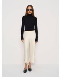 Reformation - Gale Satin Mid Rise Capri Pant - Lyst