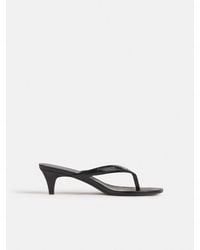 Reformation - Amelia Heeled Thong Croc 5 - Lyst