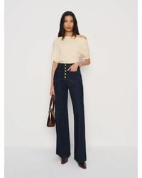 Reformation - Cary High Rise Slouchy Wide Leg Jeans Denim - Lyst