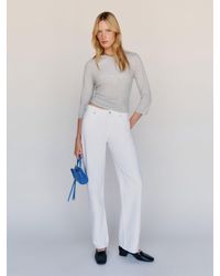 Reformation - Charlee Low Rise Straight Leg Jeans Denim - Lyst