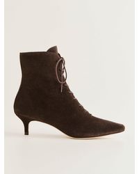 Reformation - Kittie Lace Up Boot 6 - Lyst