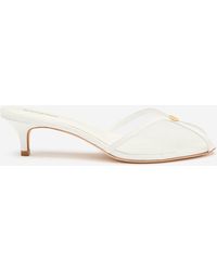 Reformation - Wisdom Peep Toe Mule - Lyst