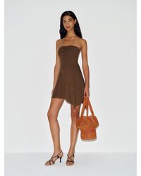 Reformation Devin Knit Dress in Green | Lyst Canada