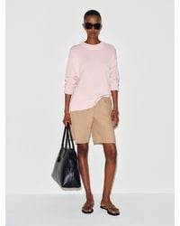Reformation - Cove Cotton Oversized Crew Sweater - Lyst