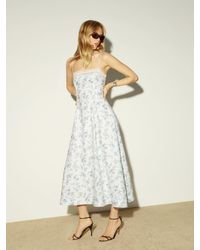 Reformation Delia Linen Dress in White | Lyst Reformation Delia Linen Dress in White | Lyst