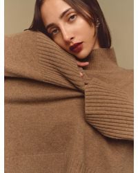 Reformation - March Regenerative Wool Cropped Turtleneck - Lyst