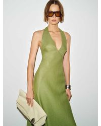 Reformation Delilah Linen Dress in Natural | Lyst