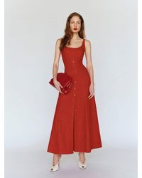 Reformation - Fraise Linen Dress 0 - Lyst