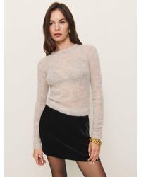 Reformation - Veranda Velvet Skirt - Lyst