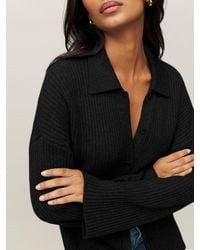 Reformation - Fantino Cashmere Collared Cardigan - Lyst