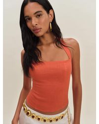 Reformation - Malika Linen Top 8 - Lyst