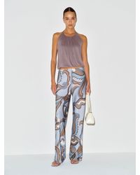 Reformation - Gale Satin Mid Rise Bias Pant - Lyst