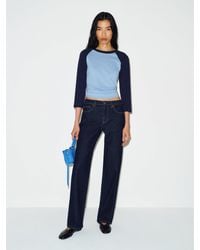 Reformation - Miles Stretch Mid Rise Straight Leg Jeans - Lyst