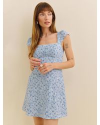 Reformation - Loula Linen Dress - Lyst