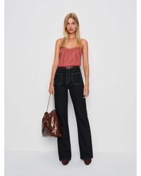 Reformation - Alyssa Stretch High Rise Wide Leg Long Jeans Denim - Lyst