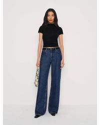 Reformation - Cary Low Rise Slouchy Wide Leg Jeans Denim - Lyst
