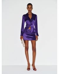 Reformation - Carla Low Waist Satin Skirt 4 - Lyst
