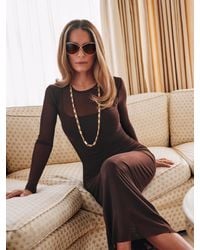 Reformation - Rene Mesh Knit Dress - Lyst