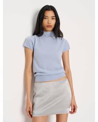 Reformation - Carla Low Waist Skirt Halo 0 - Lyst