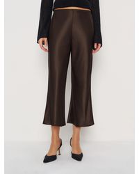 Reformation - Gale Satin Mid Rise Capri Pant - Lyst