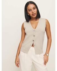 Reformation - Linden Cotton Sweater Vest - Lyst