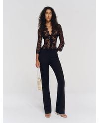 Reformation - Hartley Low Rise Baby Bootcut Pant 6 - Lyst