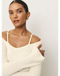 Reformation - Romey Regenerative Merino Ribbed Sweater - Lyst