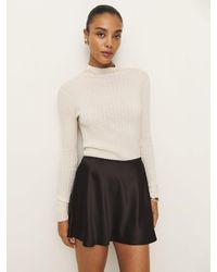 Reformation - Brandy Satin Skirt - Lyst