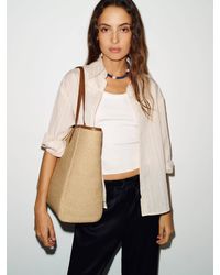 Reformation - Sofia Tote Raffia - Lyst