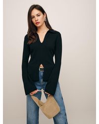 Reformation - Jade Cashmere Collared Sweater - Lyst