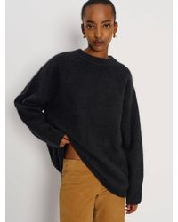 Reformation - Jo Regenerative Wool Oversized Crew Sweater Brushed - Lyst