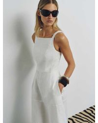 Reformation Tara Linen Dress French 0 in Blue | Lyst UK Reformation Tara Linen Dress French 0 in Blue | Lyst UK