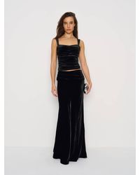 Reformation - Evie Velvet Skirt 4 - Lyst