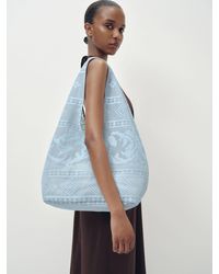 Reformation - Aurelia Tote Bag Mist Floral Lace - Lyst