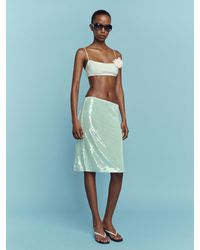 Reformation - Brodie Sheer Knit Skirt - Lyst