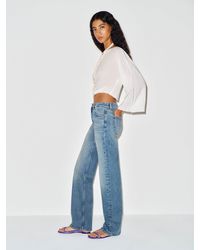 Reformation - Miles Stretch Mid Rise Straight Leg Jeans - Lyst